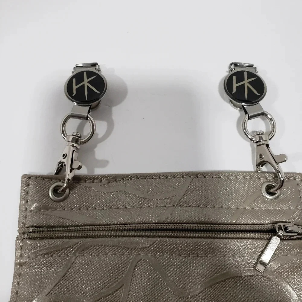 HipKlips Bag Zippered  Clip On Pouch Wallet /Phone Bag,Gray. - Picture 3 of 7